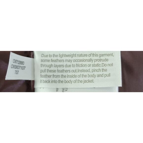 CALVIN KLEIN Double Zip Hooded Premium Down Packable Puffer Coat Women's sz M - Picture 12 of 16